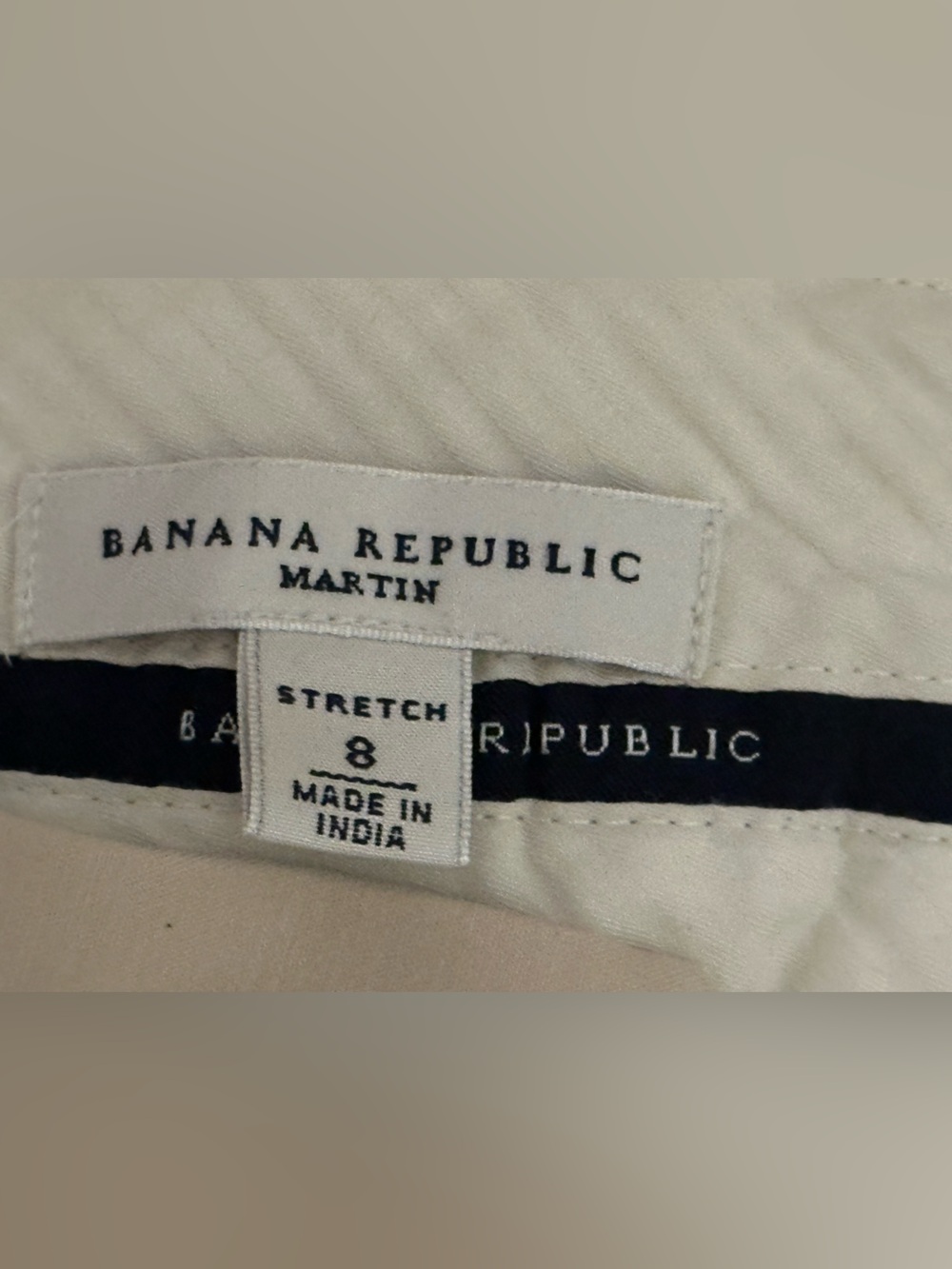 Banana Republic Martin Fit Sand Khaki Straight Wide-Leg Pants - Picture 3 of 8